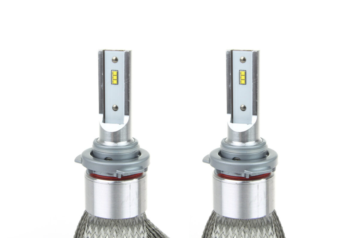 HB3 9005 RS+ SLIM SERIES 12-36V 50W 6000K 3500lm +200% LUXEON ZES LED CAN-BUS (ΨΥΚΤΡΑ ΛΕΠΙΔΕΣ ΦΤΕΡΟΥ) AMiO - 2 ΤΕΜ. - Image 1