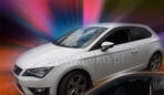 SEAT LEON 3 3D 2013R+  ΖΕΥΓΑΡΙ ΑΝΕΜΟΘΡΑΥΣΤΕΣ ΑΥΤΟΚΙΝΗΤΟΥ ΑΠΟ ΕΥΚΑΜΠΤΟ ΦΙΜΕ ΠΛΑΣΤΙΚΟ HEKO - 2 ΤΕΜ.