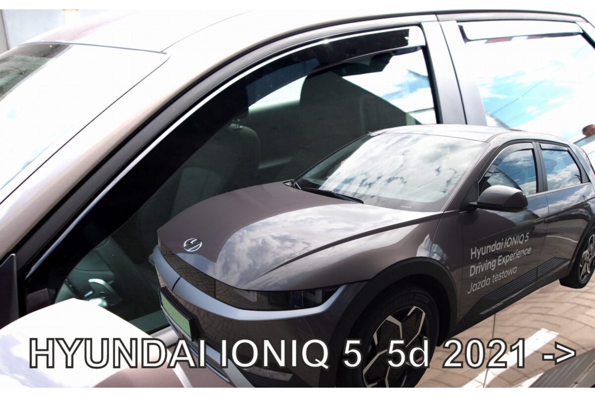 HYUNDAI IONIQ 5D 2021+  ΣΕΤ ΑΝΕΜΟΘΡΑΥΣΤΕΣ ΑΥΤΟΚΙΝΗΤΟΥ ΑΠΟ ΕΥΚΑΜΠΤΟ ΦΙΜΕ ΠΛΑΣΤΙΚΟ HEKO - 4 ΤΕΜ. - Image 1