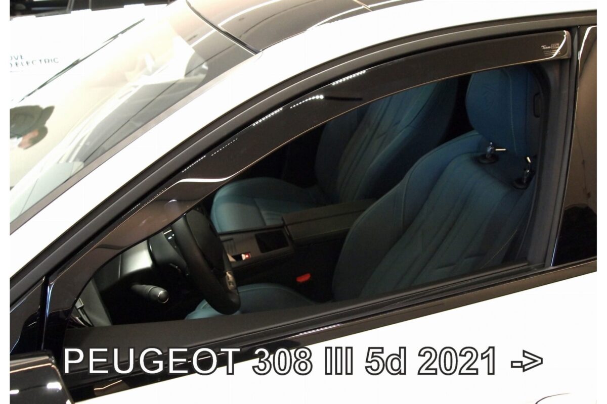 PEUGEOT 308 5D 2021+ ΖΕΥΓΑΡΙ ΑΝΕΜΟΘΡΑΥΣΤΕΣ ΑΠΟ ΕΥΚΑΜΠΤΟ ΦΙΜΕ ΠΛΑΣΤΙΚΟ HEKO - 2 ΤΕΜ. - Image 1