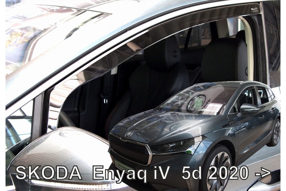 SKODA ENYAQ 5D 2020+ ΑΝΕΜΟΘΡΑΥΣΤΕΣ ΑΥΤΟΚΙΝΗΤΟΥ ΑΠΟ ΕΥΚΑΜΠΤΟ ΦΙΜΕ ΠΛΑΣΤΙΚΟ HEKO - 2 ΤΕΜ. - Image 1