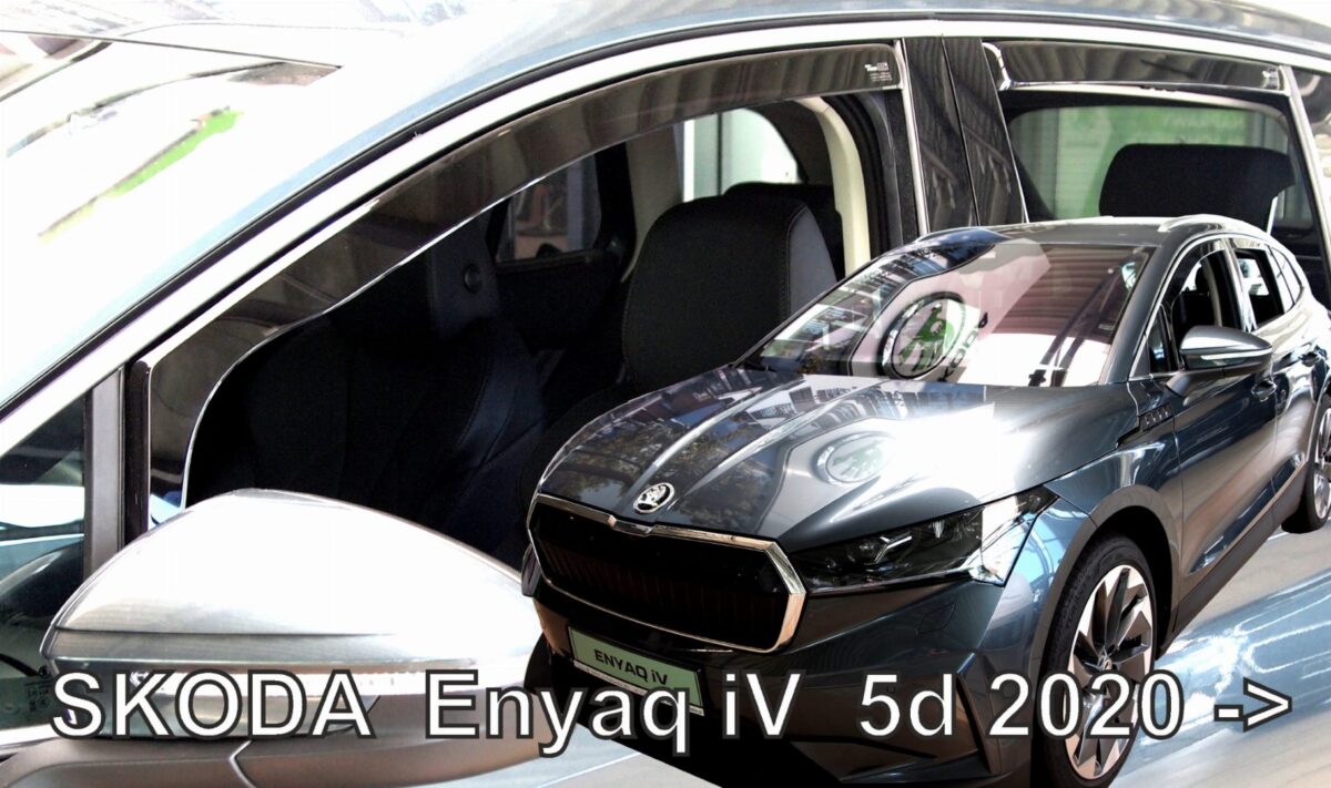 SKODA ENYAQ 5D 2020+ ΣΕΤ ΑΝΕΜΟΘΡΑΥΣΤΕΣ ΑΥΤΟΚΙΝΗΤΟΥ ΑΠΟ ΕΥΚΑΜΠΤΟ ΦΙΜΕ ΠΛΑΣΤΙΚΟ HEKO - 4 ΤΕΜ. - Image 1