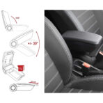 Renault Express Van LHD 2021+ (με Εργοστασιακό Υποβραχιόνιο) Ολοκληρωμένος Τεμπέλης Καθίσματος ARMSTER 3 PLUG & PLAY από Πλαστικό και Vegan Δέρμα σε Μαύρο Χρώμα RATI - 1 τεμ - Image 4