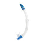 Cressi Gamma Silicone Snorkel Clear/Tube Blue - Αναπνευστήρας