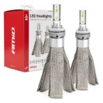 H8 / H9 / H11 RS+ SLIM SERIES 12-36V 50W 6000K 3500lm +200% LUXEON ZES LED CAN-BUS (ΨΥΚΤΡΑ ΛΕΠΙΔΕΣ ΦΤΕΡΟΥ) AMiO - 2 ΤΕΜ.