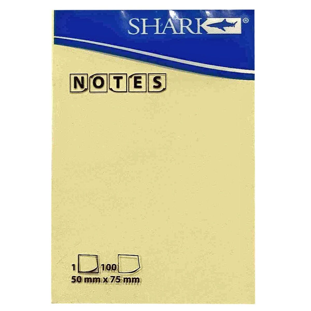 ΧΑΡΤΑΚΙΑ ΑΥΤΟΚΟΛΛΗΤΑ ΚΙΤΡΙΝΑ 7,5x5cm Justnote 381972-ΠΑΚ(12) - Image 1