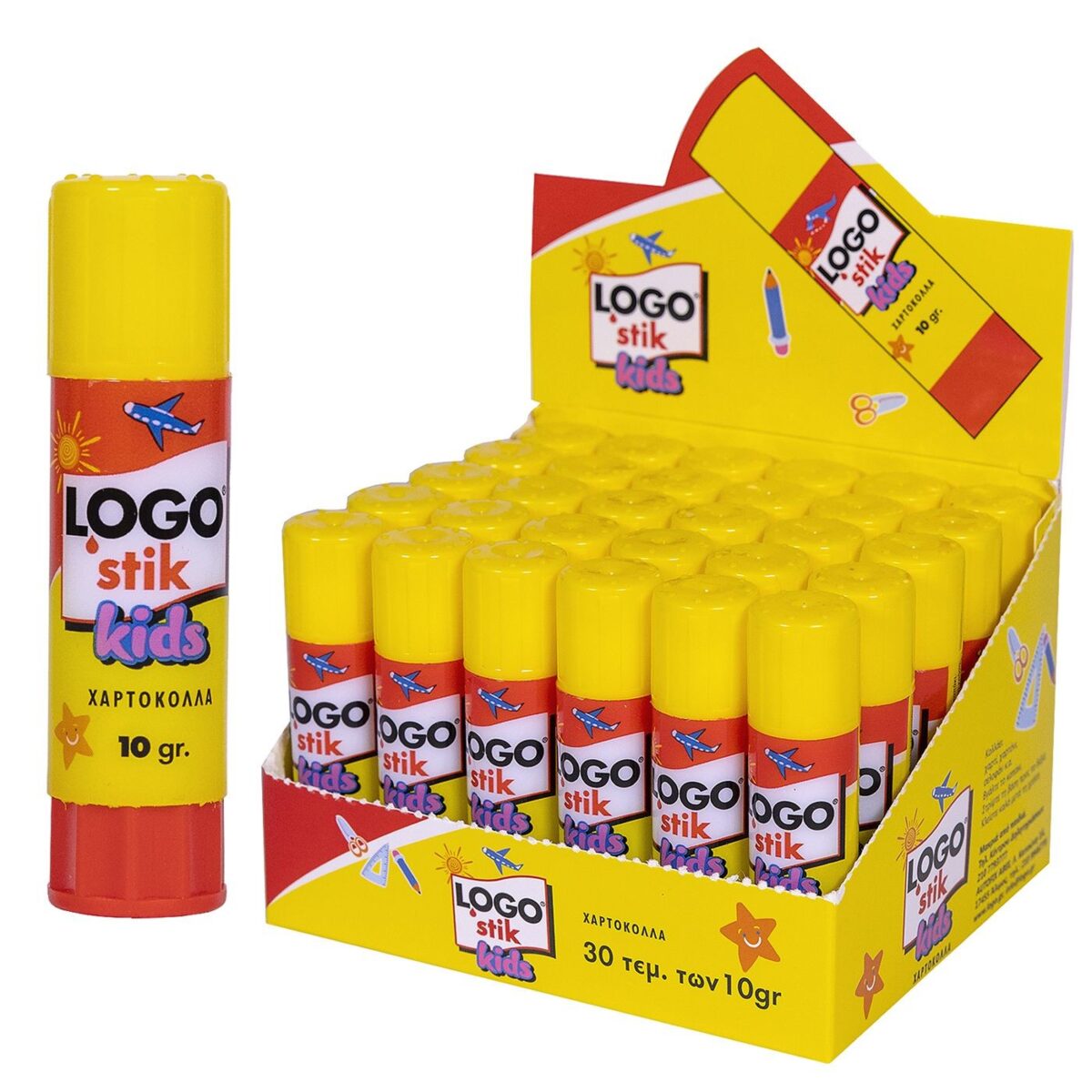 ΚΟΛΛΑ LOGO ΣΤΙΚ 10gr KIDS LOGO 66ΑΕ16-ΤΕΜ(30) - Image 1