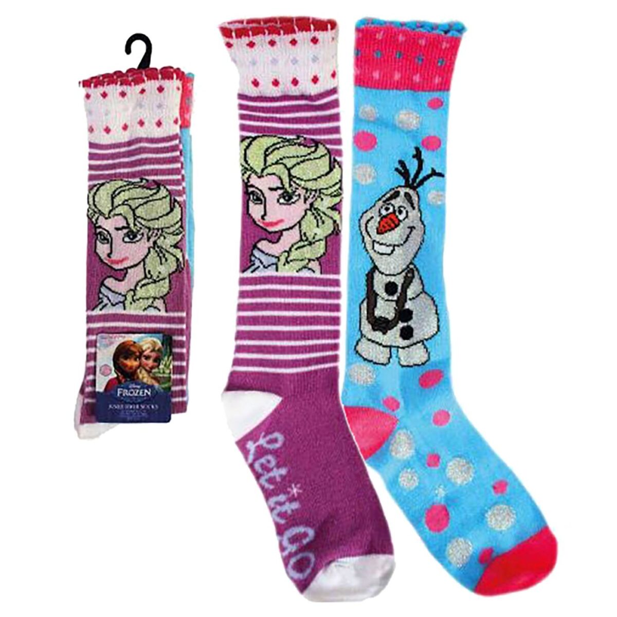 ΚΑΛΤΣΕΣ ΨΗΛΕΣ FROZEN ΣΕΤ=2 ΖΕΥΓΑΡΙΑ 1 SIZE (No:32-35) Disney 701570558150-ΣΕΤ(5) - Image 1