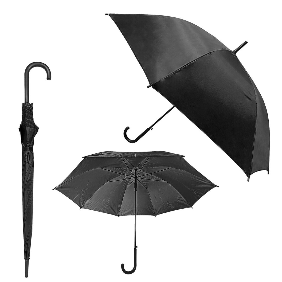 ΟΜΠΡΕΛΑ ΜΑΥΡΗ ΜΠΑΣΤΟΥΝΙ R54cm Φ98cm 4teen4ty 401330-ΤΕΜ(1) - Image 1