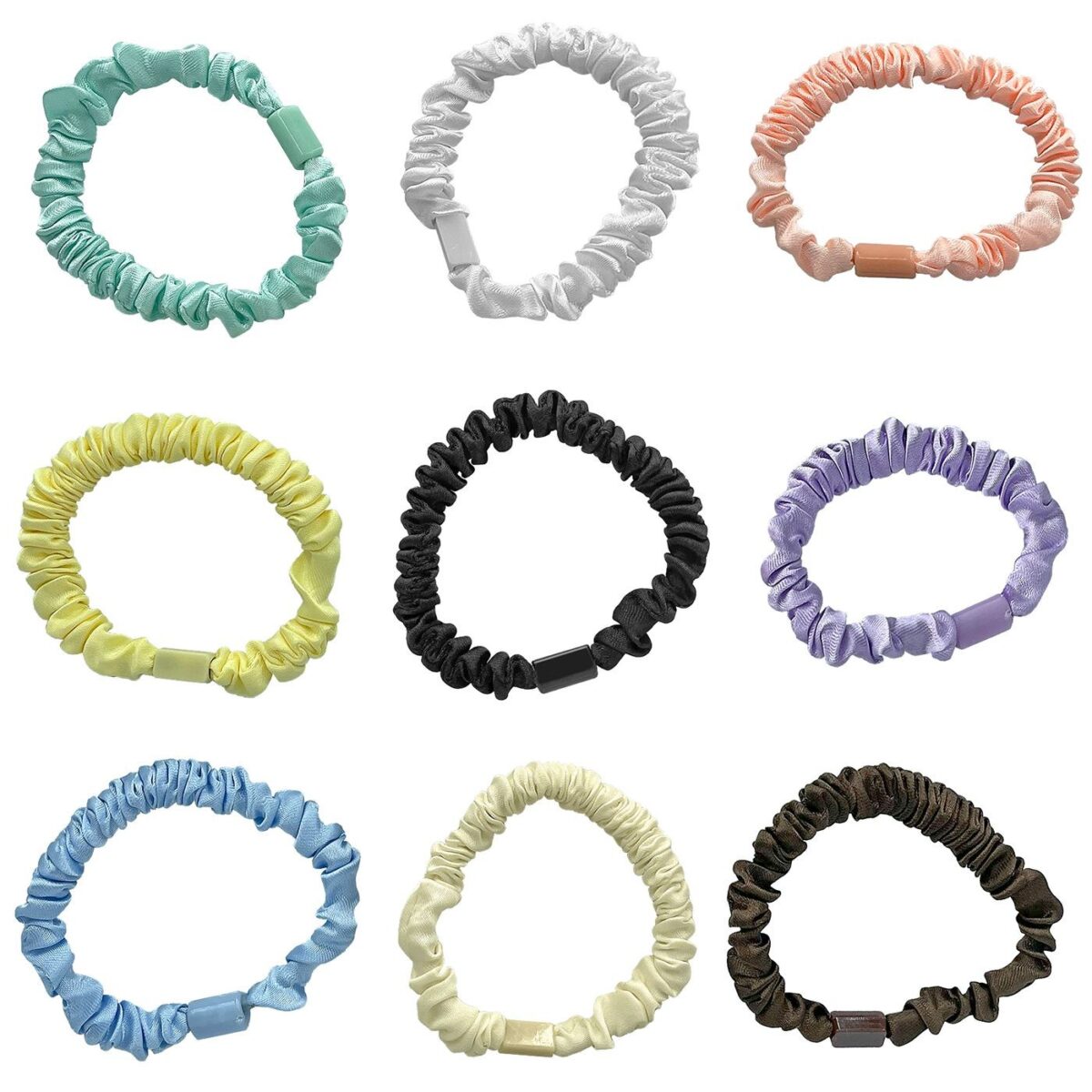 ΣΟΥΡΑ ΜΑΛΛΙΩΝ ΛΕΠΤΗ ΧΡΩΜΑΤΑ SCRUNCHIES 7,5cm 4teen4ty 401373-ΤΕΜ(12) - Image 1