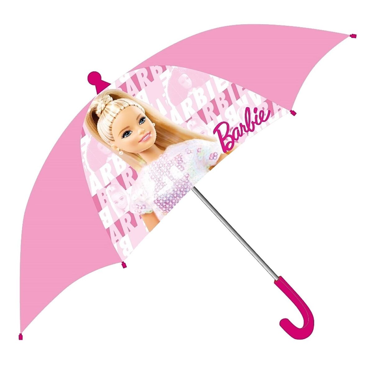 Ομπρέλα barbie ροζ-άσπρο H60cm,Φ70cm Barbie-ΤΕΜ(1) - Image 1