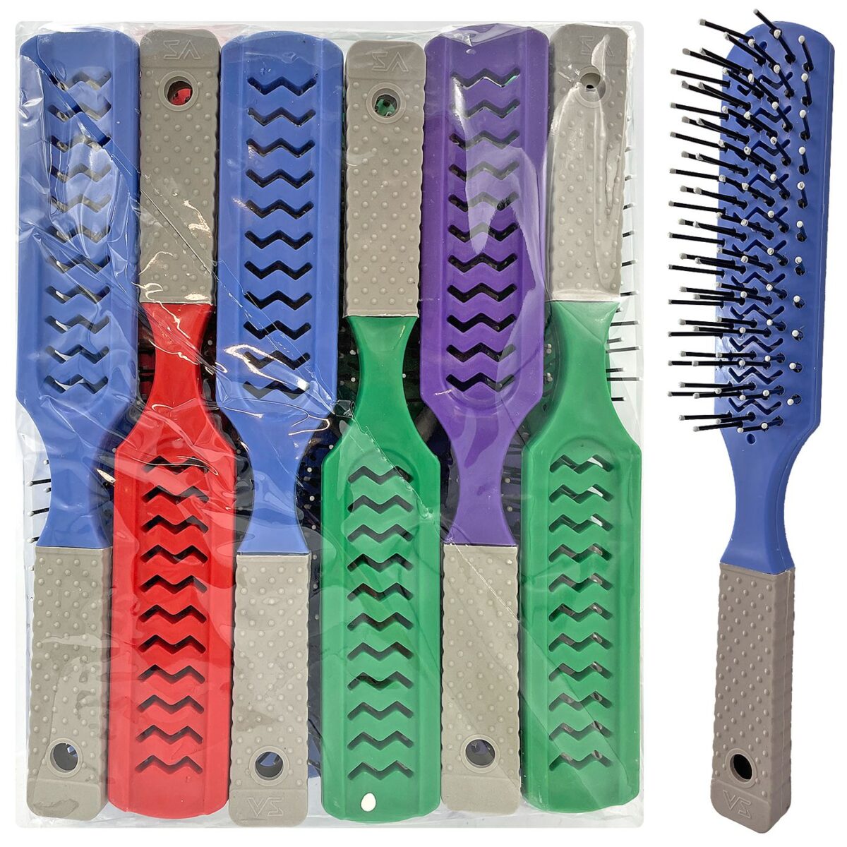 ΒΟΥΡΤΣΑ ΠΛΑΣΤΙΚΗ ΟΡΘΟΓΩΝΙΑ 21,5x3,3cm 4teen4ty 431117-ΤΕΜ(12) - Image 1