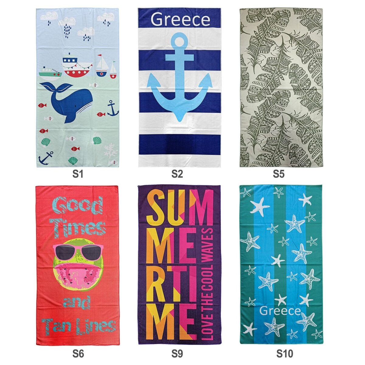 Πετσέτα Θαλάσσης Τυπωμένη Microfiber 70x140cm   245gr SummerTiempo 622154-ΤΕΜ(1) - Image 1