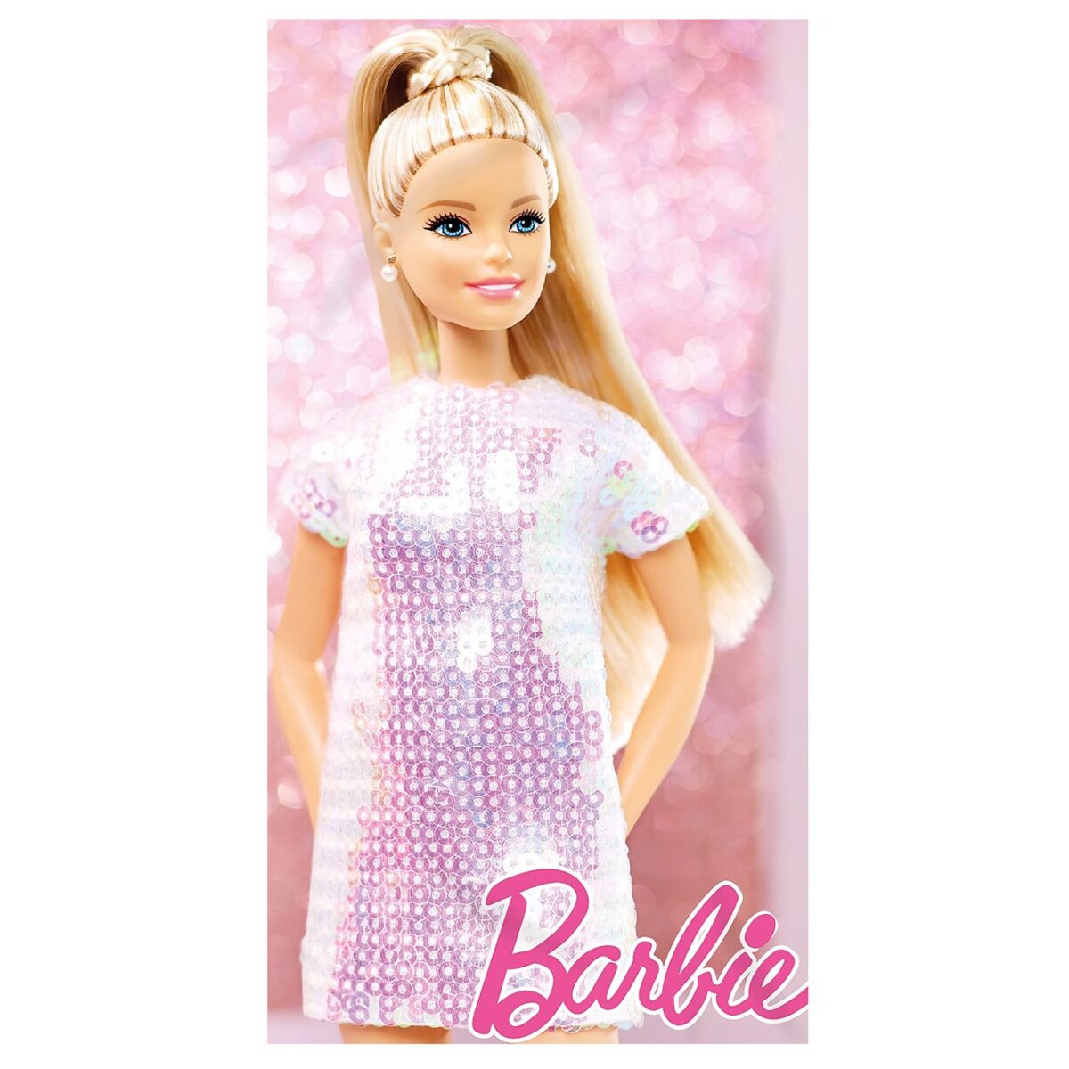 Πετσέτα Θαλάσσης Microfiber Barbie 140x70cm Barbie BAR24-4085-ΤΕΜ(1) - Image 1