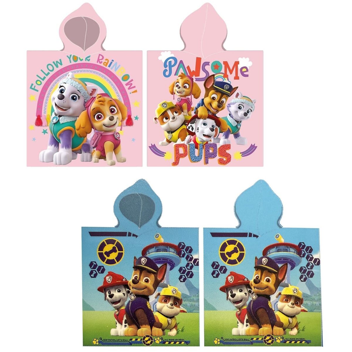 Πετσέτα Θαλάσσης Ποντσο Microfiber Paw Patrol 100x50cm Paw Patrol PAW24-1033-ΤΕΜ(1) - Image 1