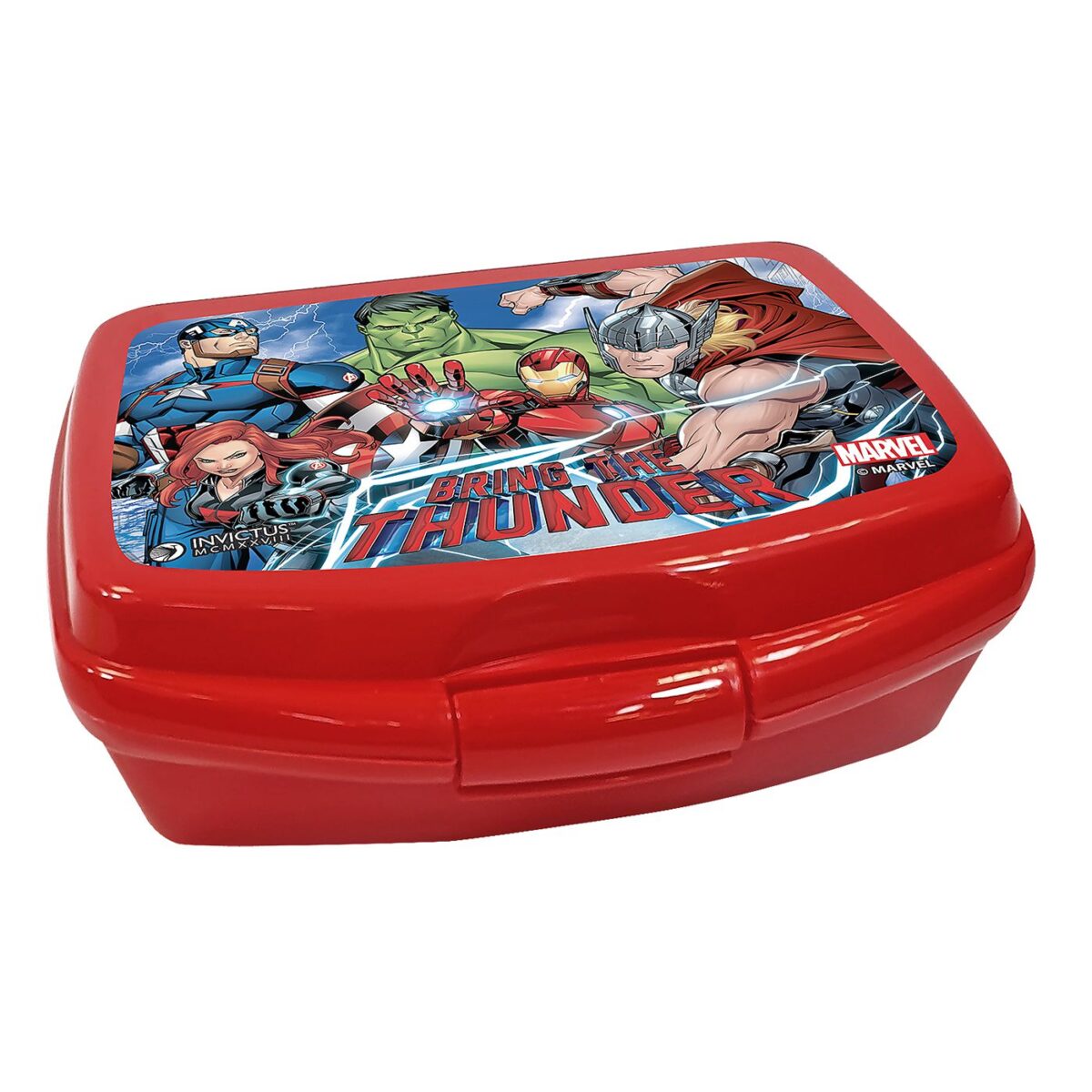 ΔΟΧΕΙΟ ΠΛΑΣΤΙΚΟ ΦΑΓΗΤΟΥ AVENGERS 16,5x12,5x6cm   600ml AVENGERS 1401-62122-ΤΕΜ(1) - Image 1
