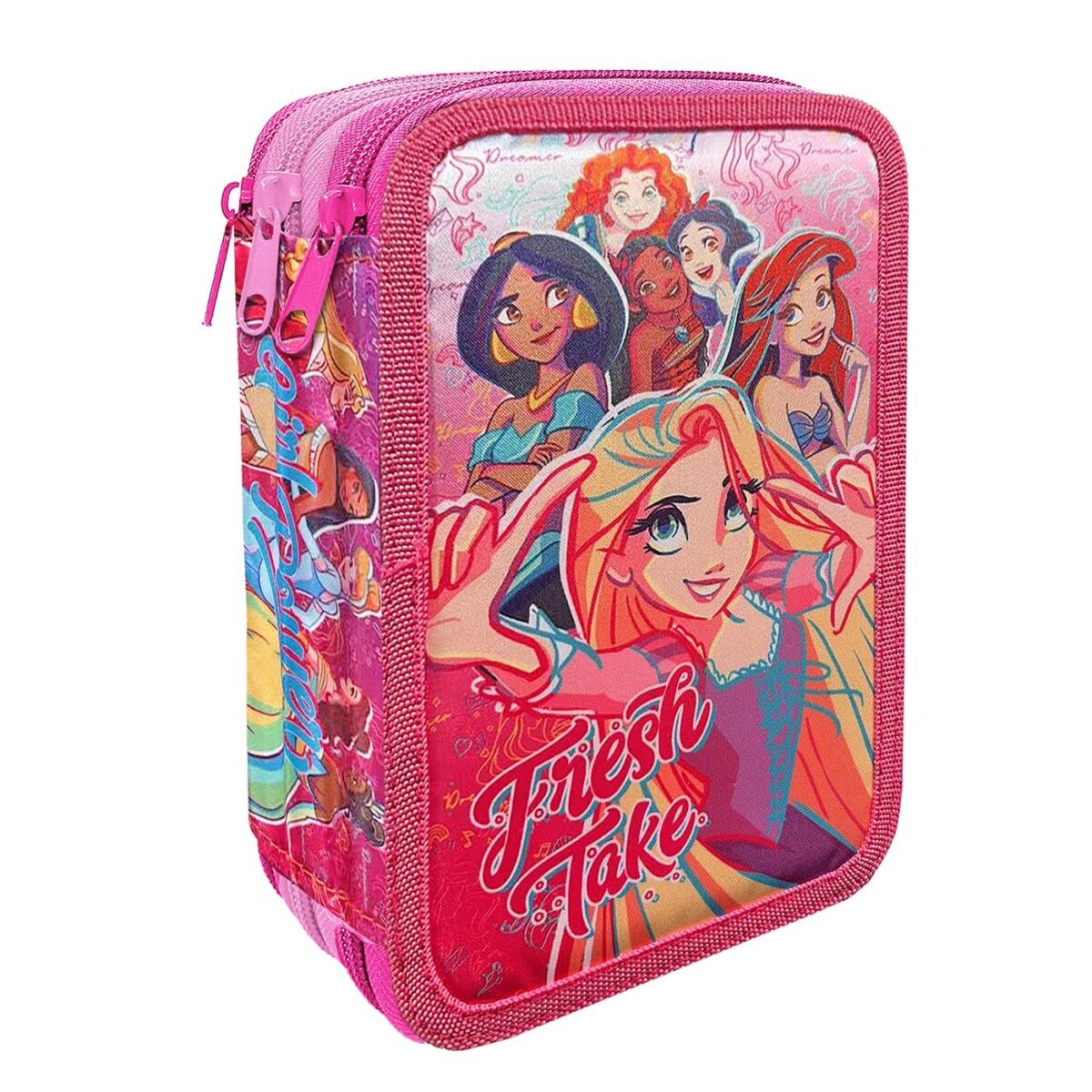 Κασετίνα Γεμάτη Τριπλή Princess 19,5x12,5x7cm Disney 1004Ε-14032-ΤΕΜ(1) - Image 1