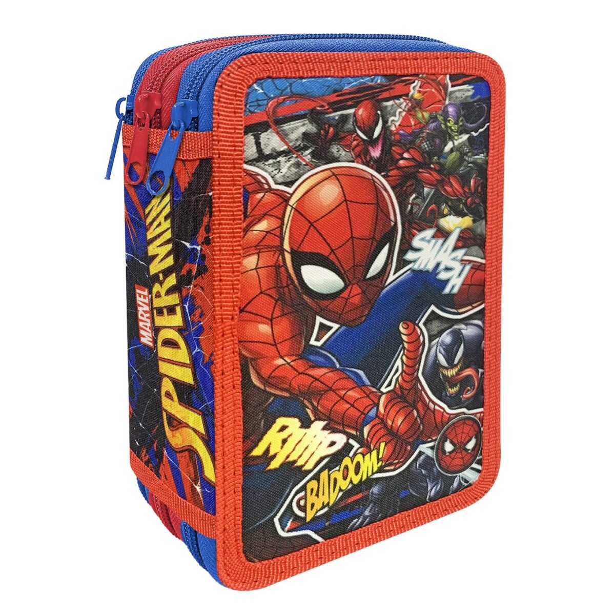 Κασετίνα Γεμάτη Τριπλή Spiderman 19,5x12,5x7cm Spiderman 1004Ε-14062-ΤΕΜ(1) - Image 1