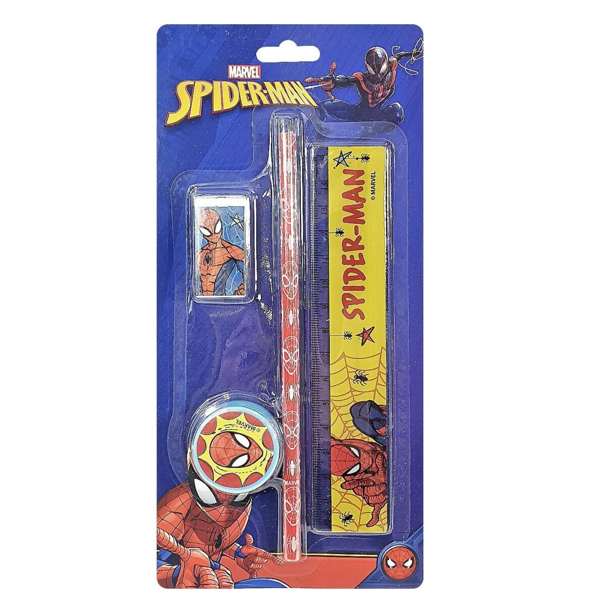 ΣΧΟΛΙΚΟ ΣΕΤ 4ΤΕΜ SPIDERMAN 23x11cm SPIDERMAN 3042-9150-ΣΕΤ(1) - Image 1