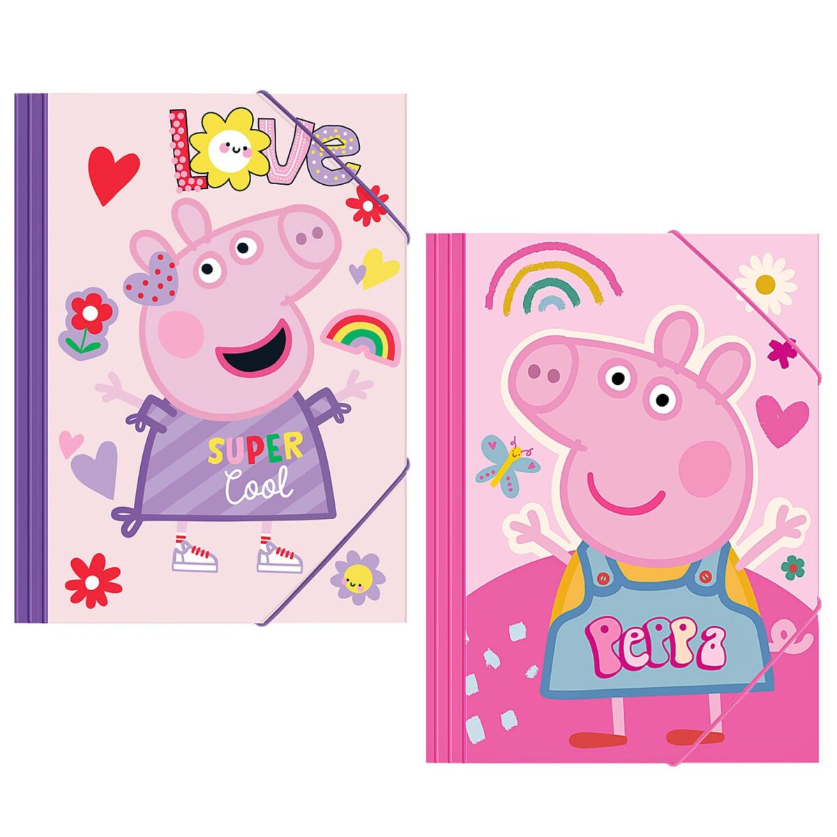 ΝΤΟΣΙΕ ΧΑΡΤΙΝΟ ΛΑΣΤΙΧΟ PEPPA PIG 25x35cm PEPPA-ΤΕΜ(6) - Image 1