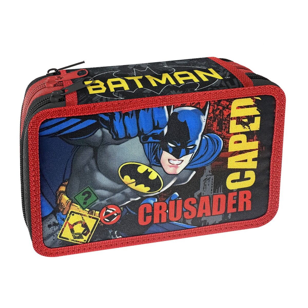 Κασετίνα Γεμάτη Τριπλή Batman 19,5x12,5x7cm Warner Bros-ΤΕΜ(1) - Image 1