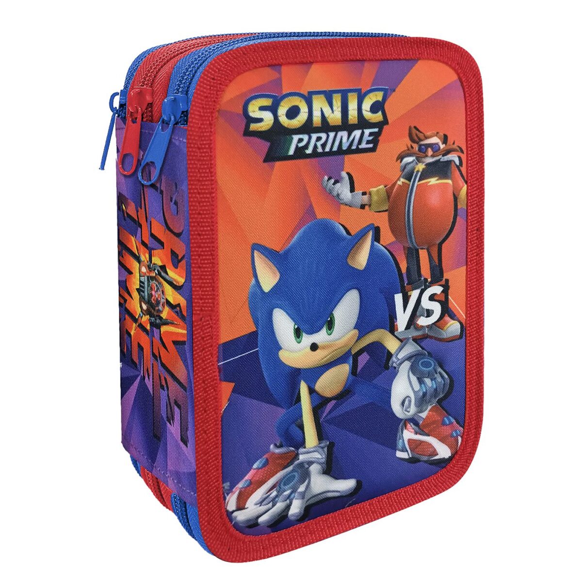 Κασετίνα Γεμάτη Τριπλή Sonic 19,5x12,5x7cm Sonic-ΤΕΜ(1) - Image 1