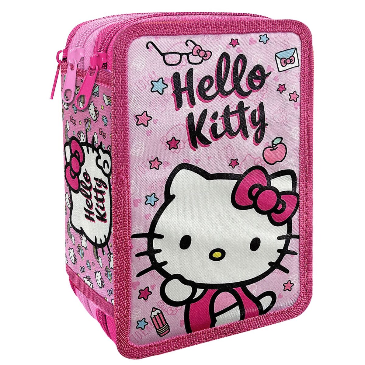 Κασετίνα Γεμάτη Τριπλή Hello Kitty 19,5x12,5x7cm Hello Kitty-ΤΕΜ(1) - Image 1