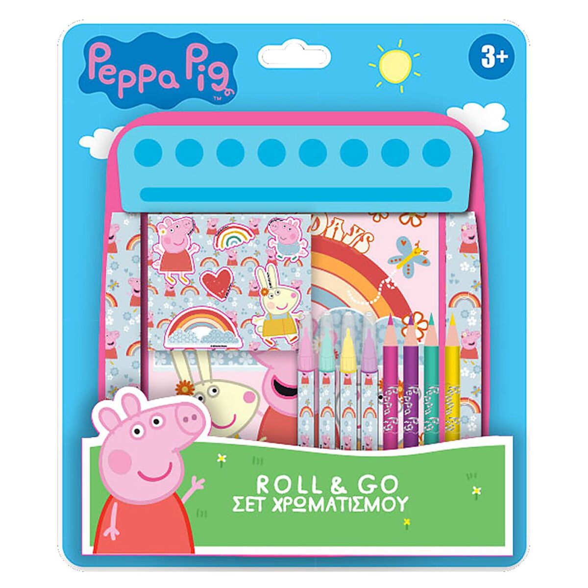 Σετ χρωματισμού roll & go peppa pig 24.5x21cm PEPPA 000482768-ΣΕΤ(1) - Image 1