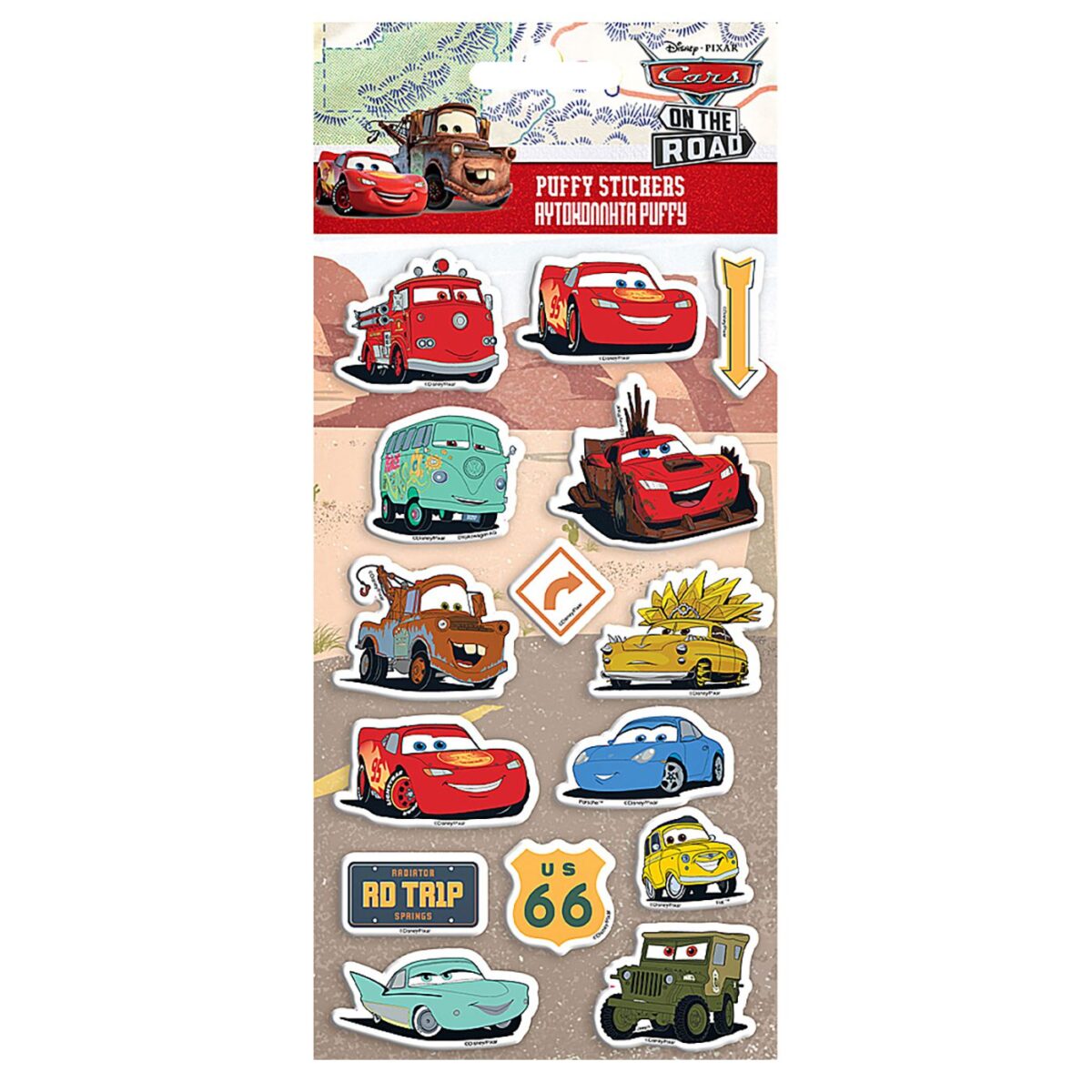 ΑΥΤΟΚΟΛΛΗΤΑ PUFFY CARS 22x10cm Disney 000562873-ΤΕΜ(12) - Image 1