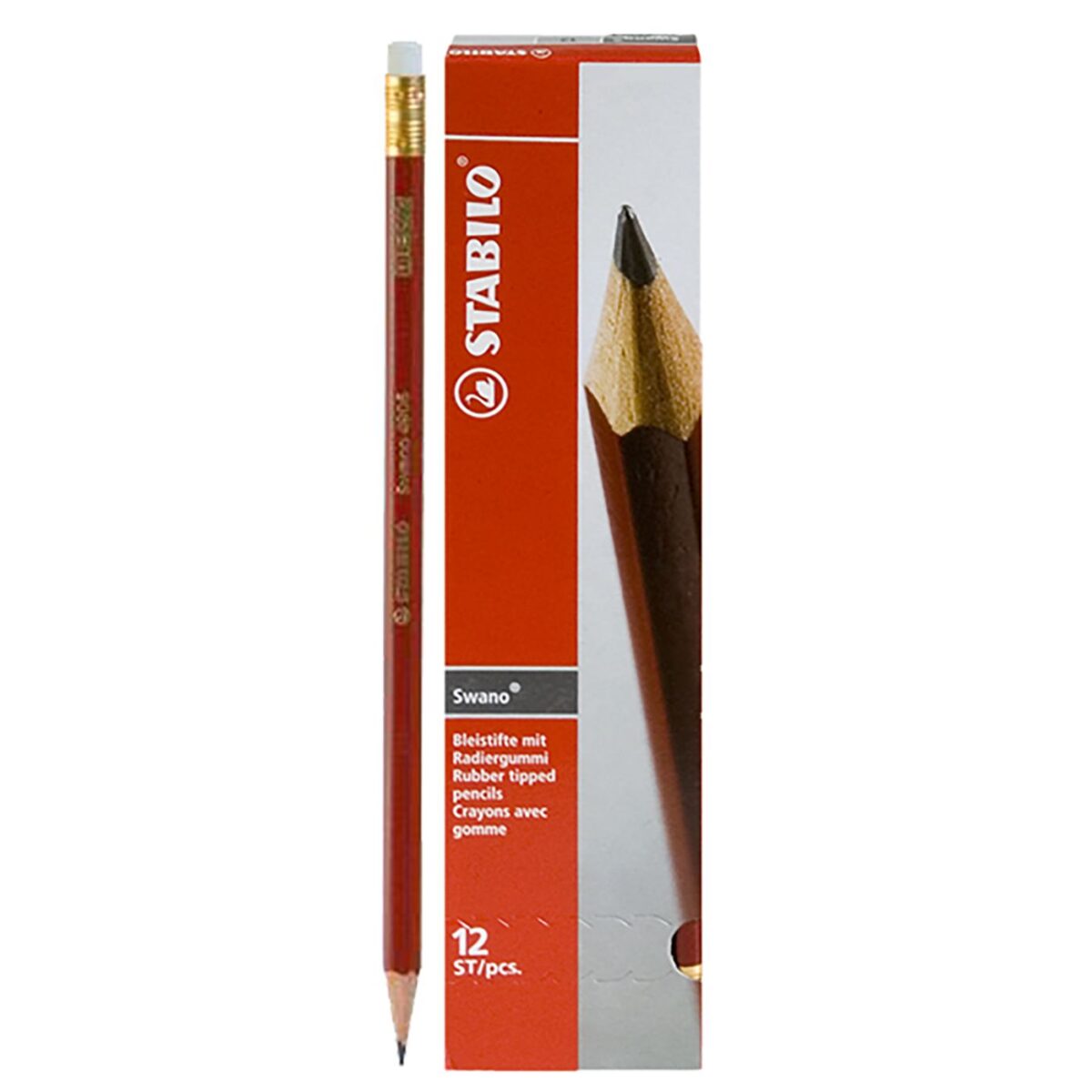ΜΟΛΥΒΙ ΓΟΜΑ STABILO ΠΑΚ=12Τ  STABILO-ΠΑΚ(1) - Image 1