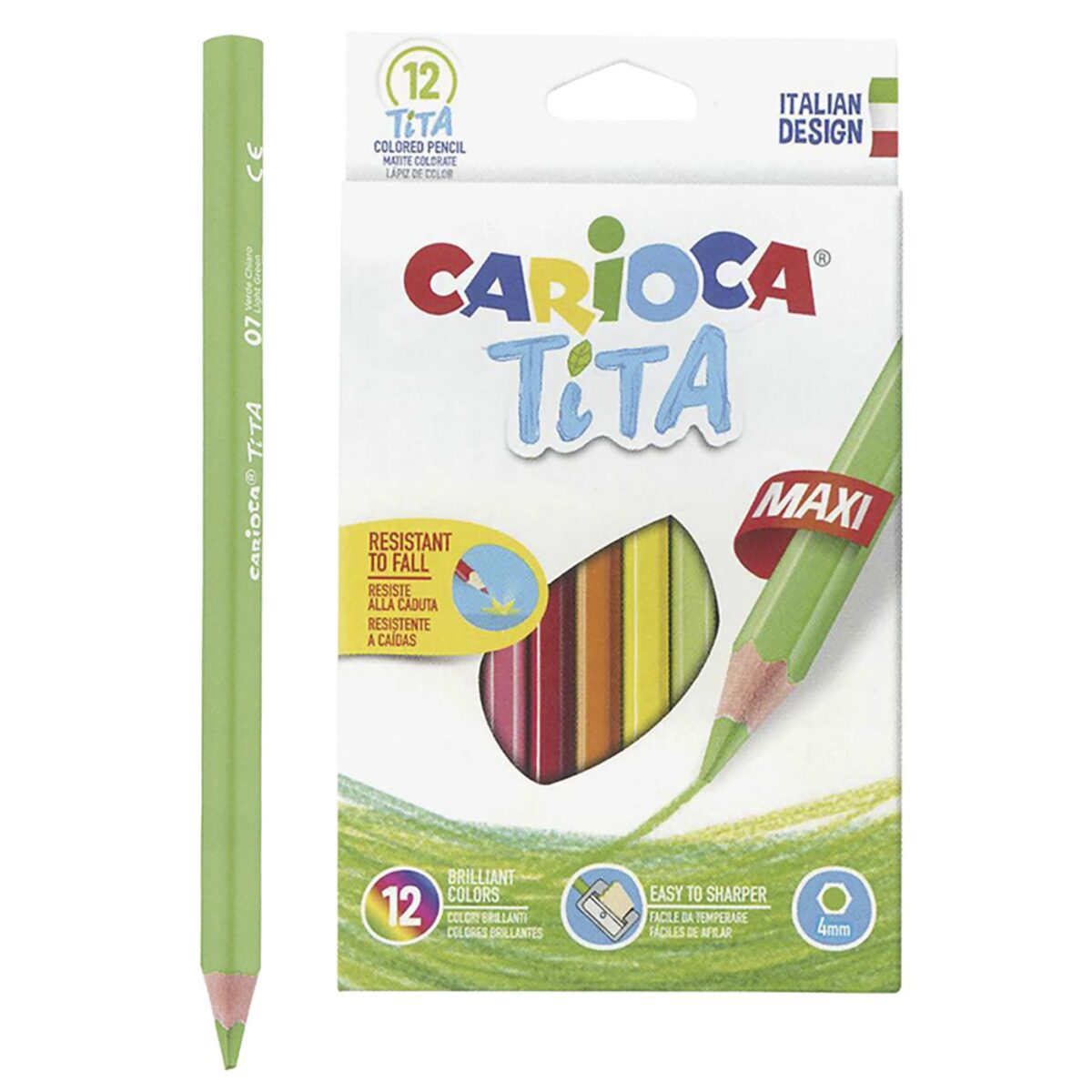 ΞΥΛΟΜΠΟΓΙΑ CARIOCA JUMBO ΣΕΤ=12ΧΡΩΜΑΤΑ  Carioca 42789-ΣΕΤ(1) - Image 1