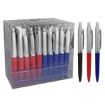 ΣΤΥΛΟ ΚΛΙΠ ΑΣΗΜΙ ΚΕΦΑΛΙ BALLPOINT 1.0mm  Justnote 8076-ΤΕΜ(60)