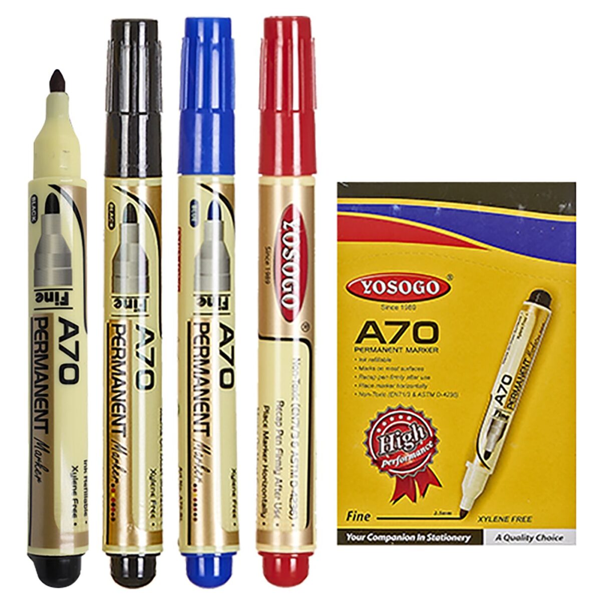 ΜΑΡΚΑΔΟΡΟΣ ΑΝΕΞΙΤΗΛΟΣ YOSOGO 2.5mm  Justnote 80761-ΤΕΜ(12) - Image 1
