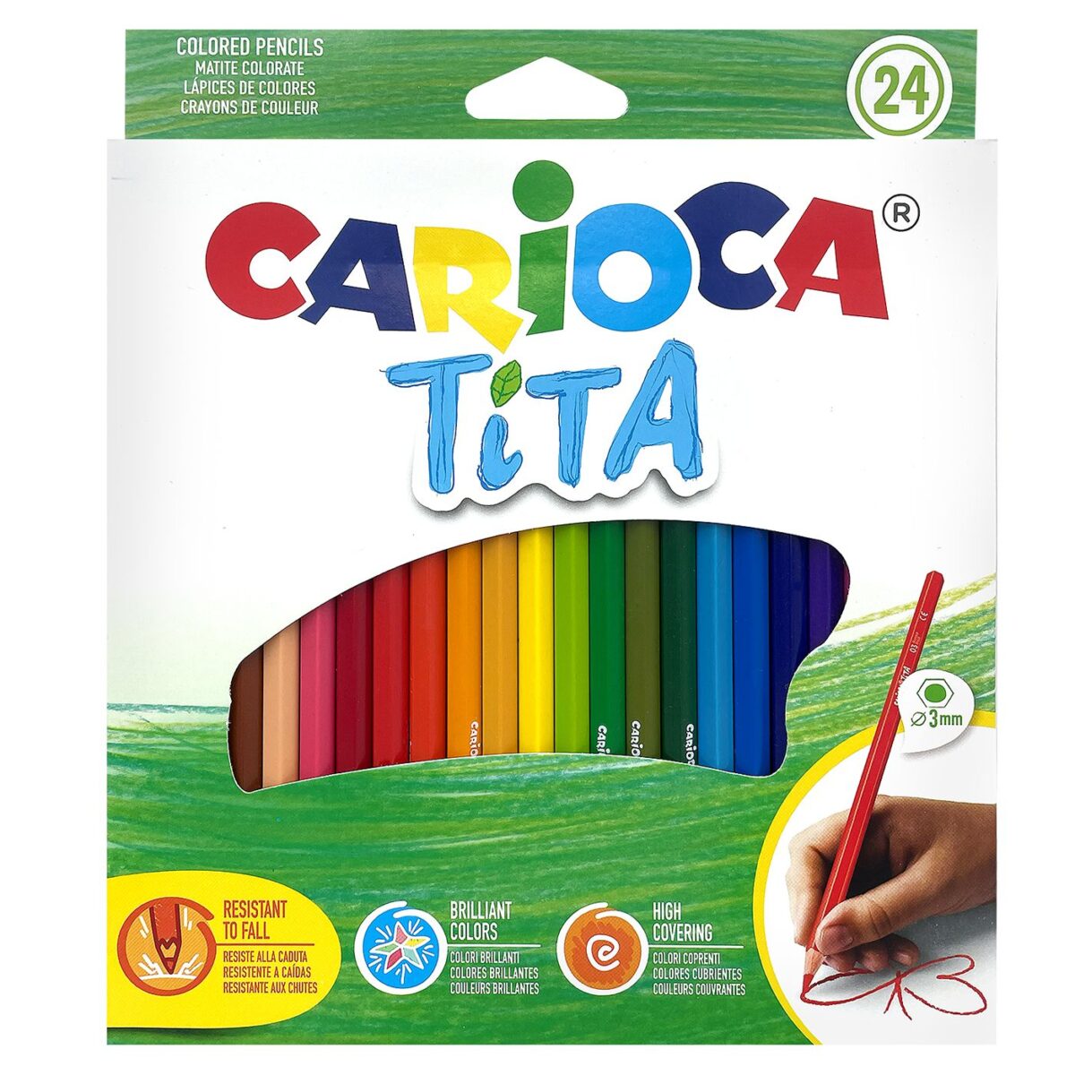 Ξυλομπογιά οικολογική carioca τιτα σετ=24 χρώματα  Carioca 42794-ΣΕΤ(6) - Image 1
