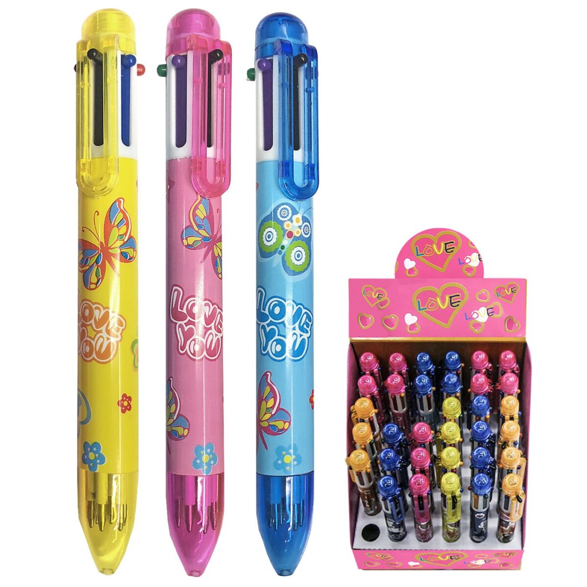 ΣΤΥΛΟ 6 ΧΡΩΜΑΤΩΝ BALLPOINT 1.0mm  Justnote 8095-ΤΕΜ(36) - Image 1
