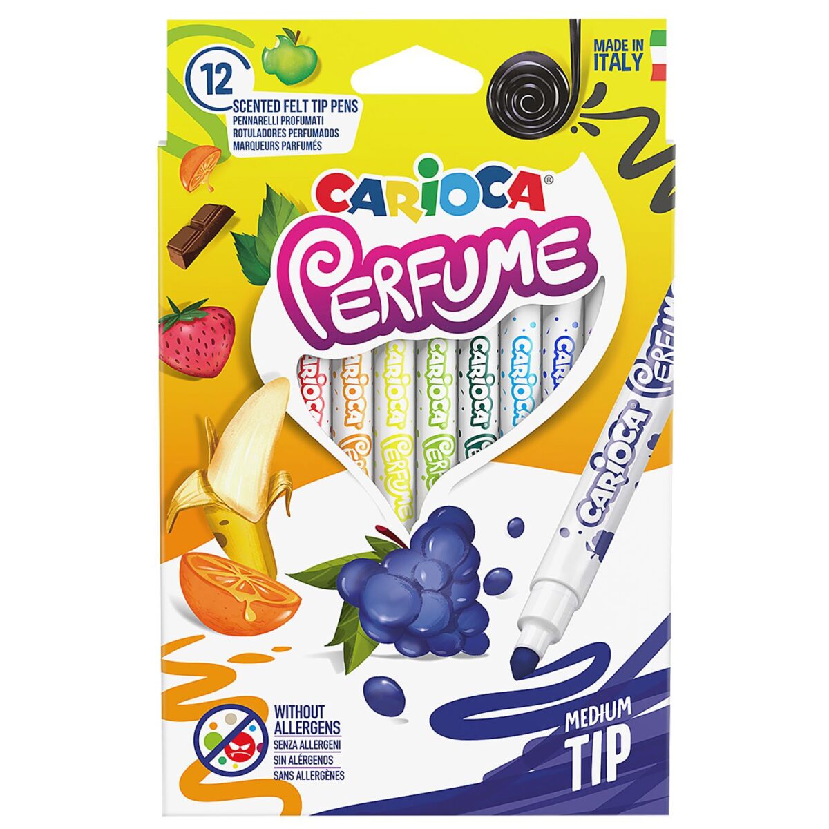 ΜΑΡΚΑΔΟΡΟΙ CARIOCA PERFUME ΣΕΤ=12 ΧΡΩΜΑΤΑ  Carioca 42672-ΣΕΤ(1) - Image 1