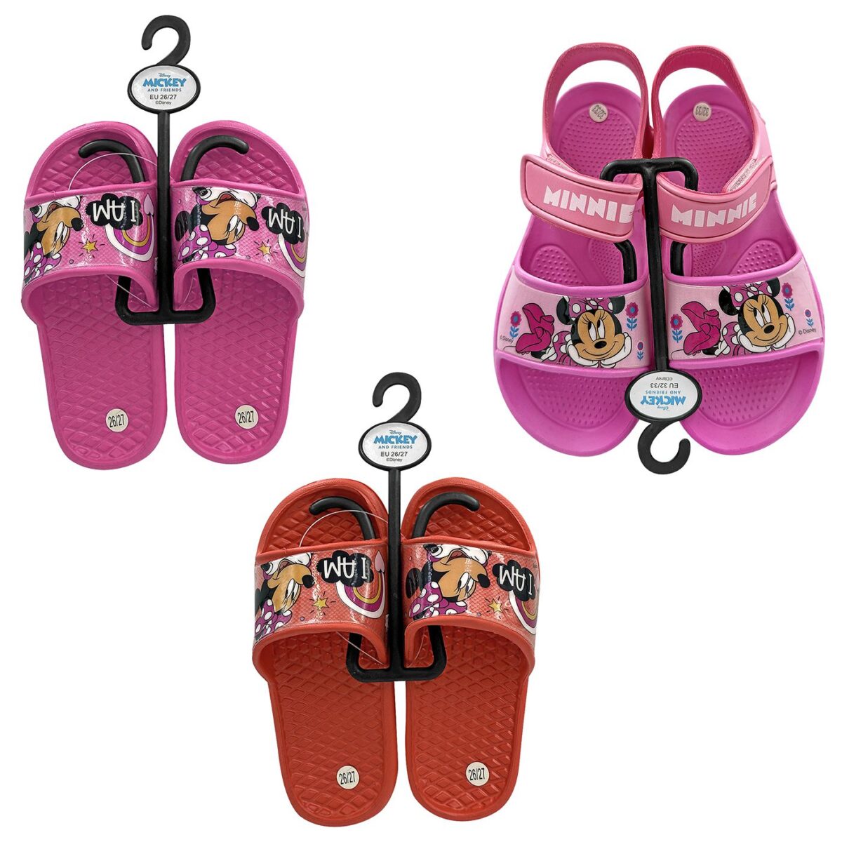 Παντόφλες Minnie 4 Ζευ (22-24) + 4 Ζευ (26-28) + 4 Ζευ (30-32) Disney-ΖΕΥ(12) - Image 1