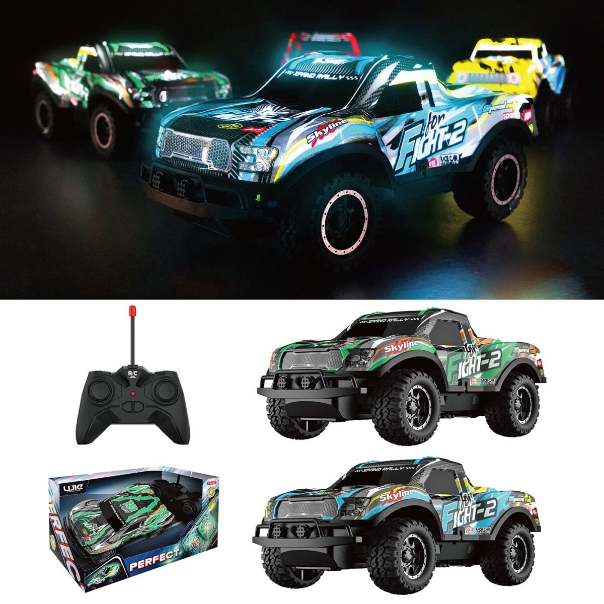 Τηλεκατευθυνόμενο 1:24 off road 4ch με φως 27 mhz 23x13x13cm ToyMarkt 88829-ΤΕΜ(1) - Image 1