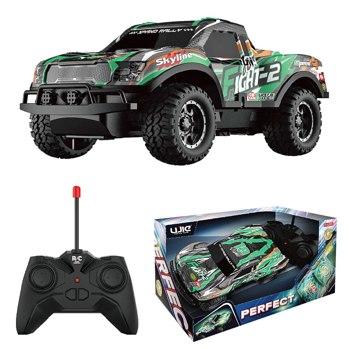 Τηλεκατευθυνόμενο 1:24 off road 4ch με φως 27 mhz 23x13x13cm ToyMarkt 88829-ΤΕΜ(1) - Image 2