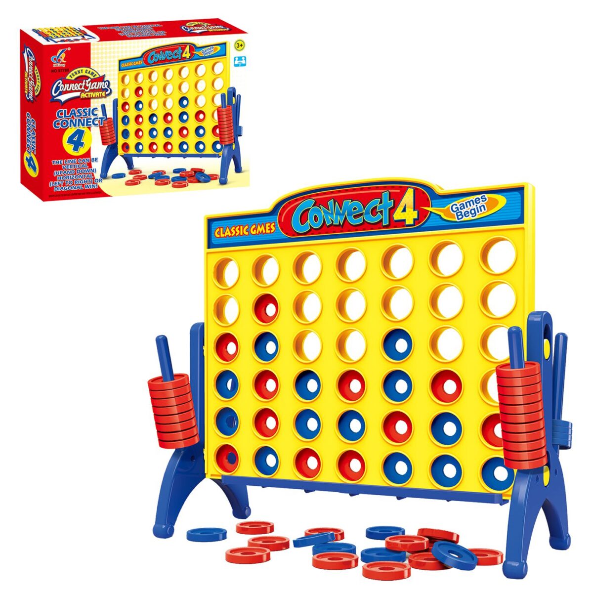 Επιτραπέζιο connect 4 24x17x4cm ToyMarkt 891897-ΤΕΜ(1) - Image 1
