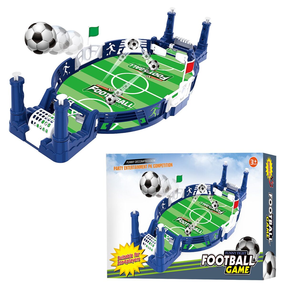 Ποδοσφαιράκι Football για 2 Παίκτες Μικρό 28x18x5cm ToyMarkt 891910-ΤΕΜ(1) - Image 1
