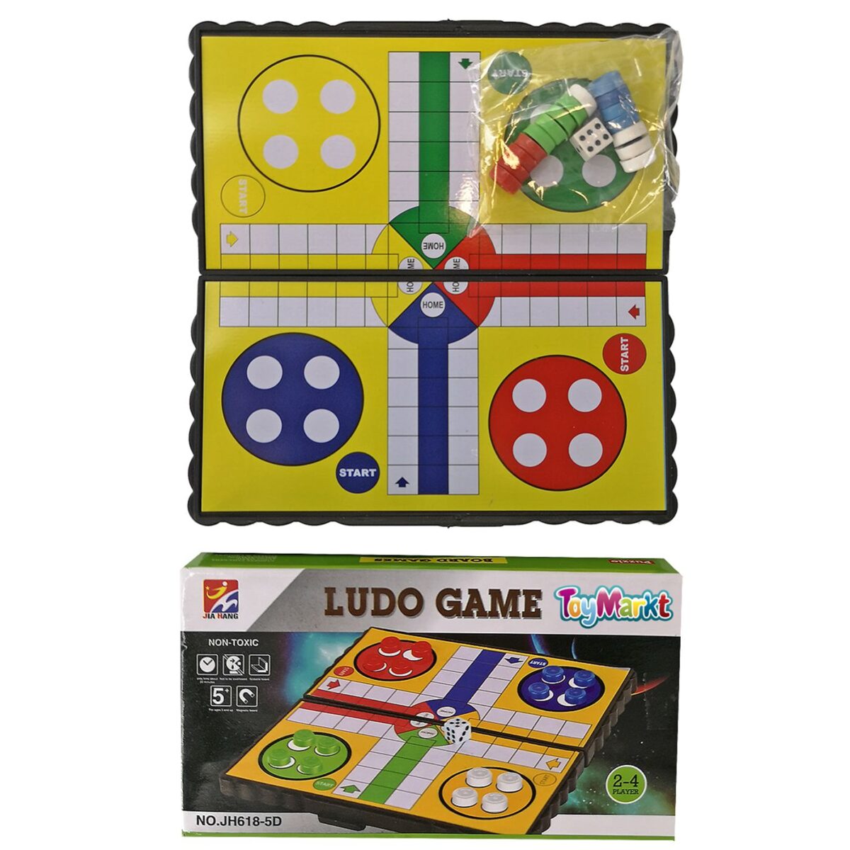 Επιτραπέζιο ludo travel 13x13cm ToyMarkt 89237-ΤΕΜ(1) - Image 1