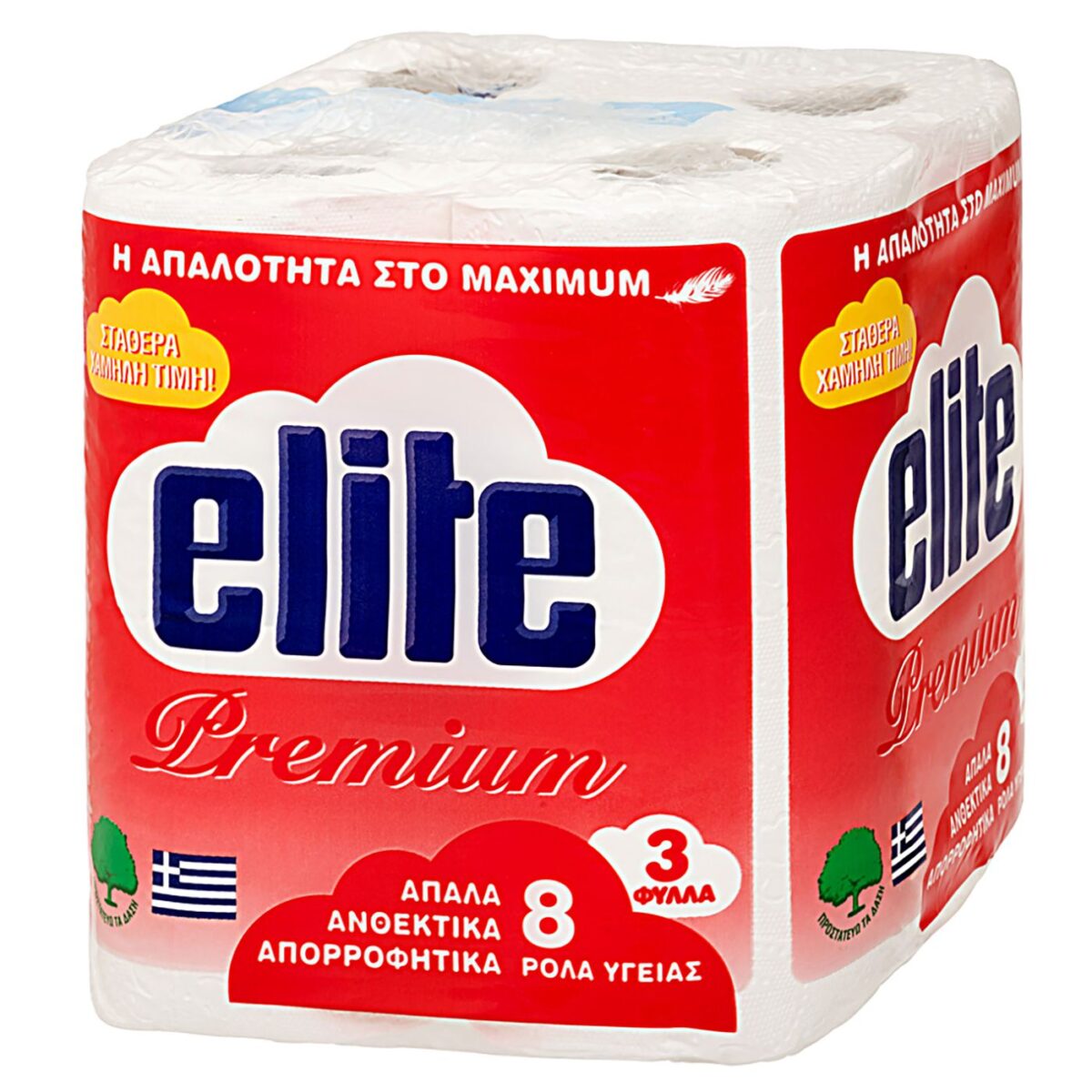 Χαρτί Υγείας Premium Elite πακ=8 Ρολά 75gr Elite-ΠΑΚ(6) - Image 1