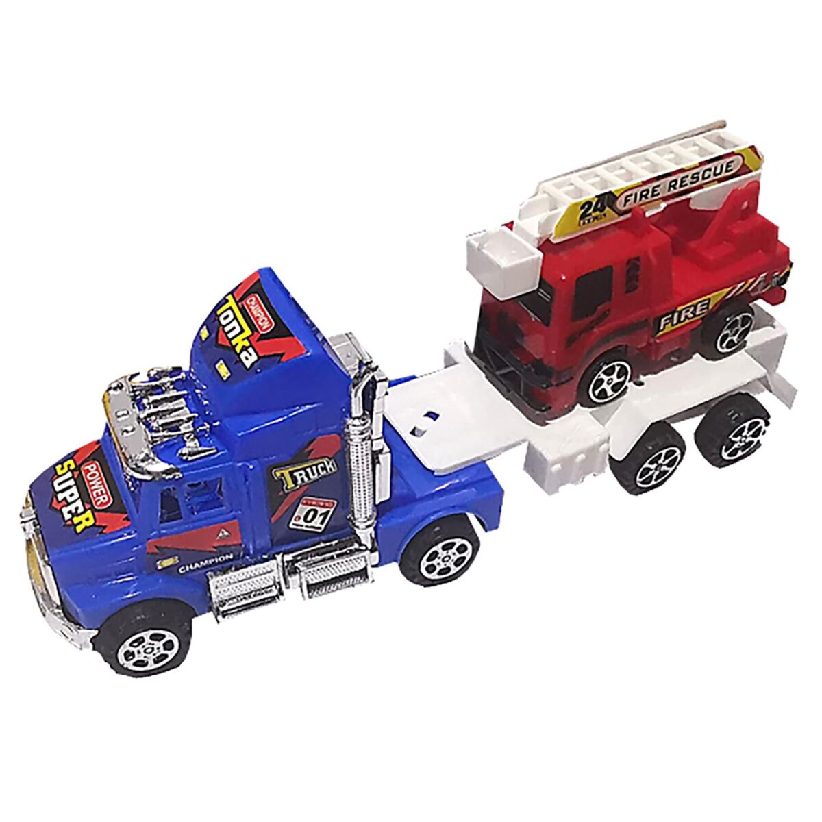 Νταλίκα friction με όχημα γερανό 24x10x7cm ToyMarkt 902100-ΤΕΜ(1) - Image 2