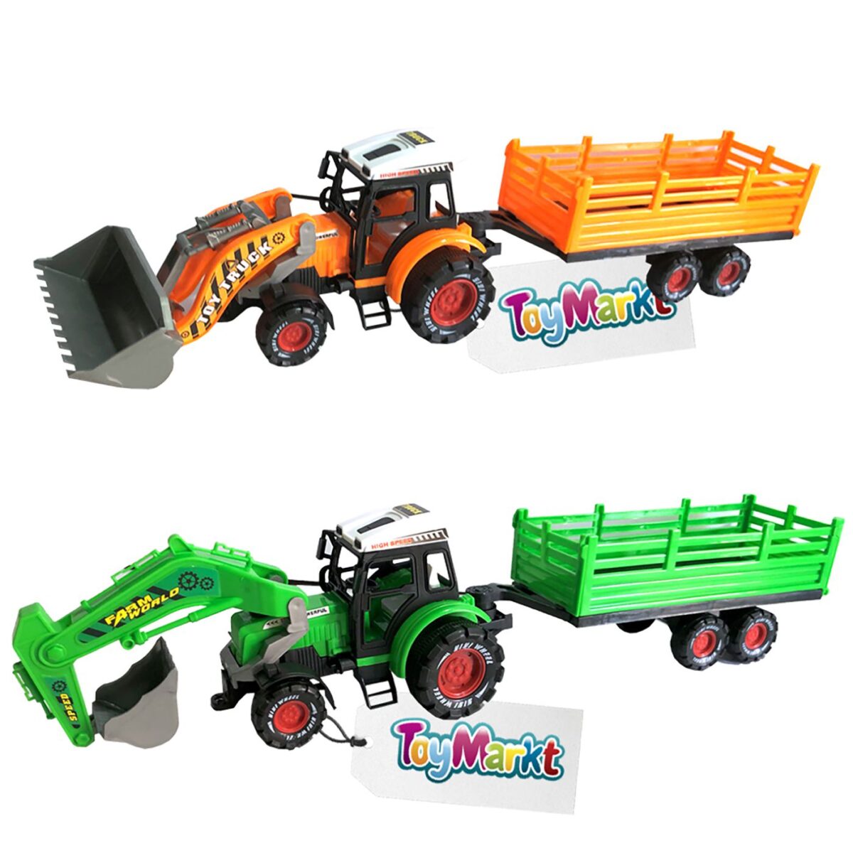 ΤΡΑΚΤΕΡ-ΕΚΣΚΑΦΕΑΣ FRICTION & ΡΥΜΟΥΛΚΑ 57x13x13cm ToyMarkt 902132 - Image 1