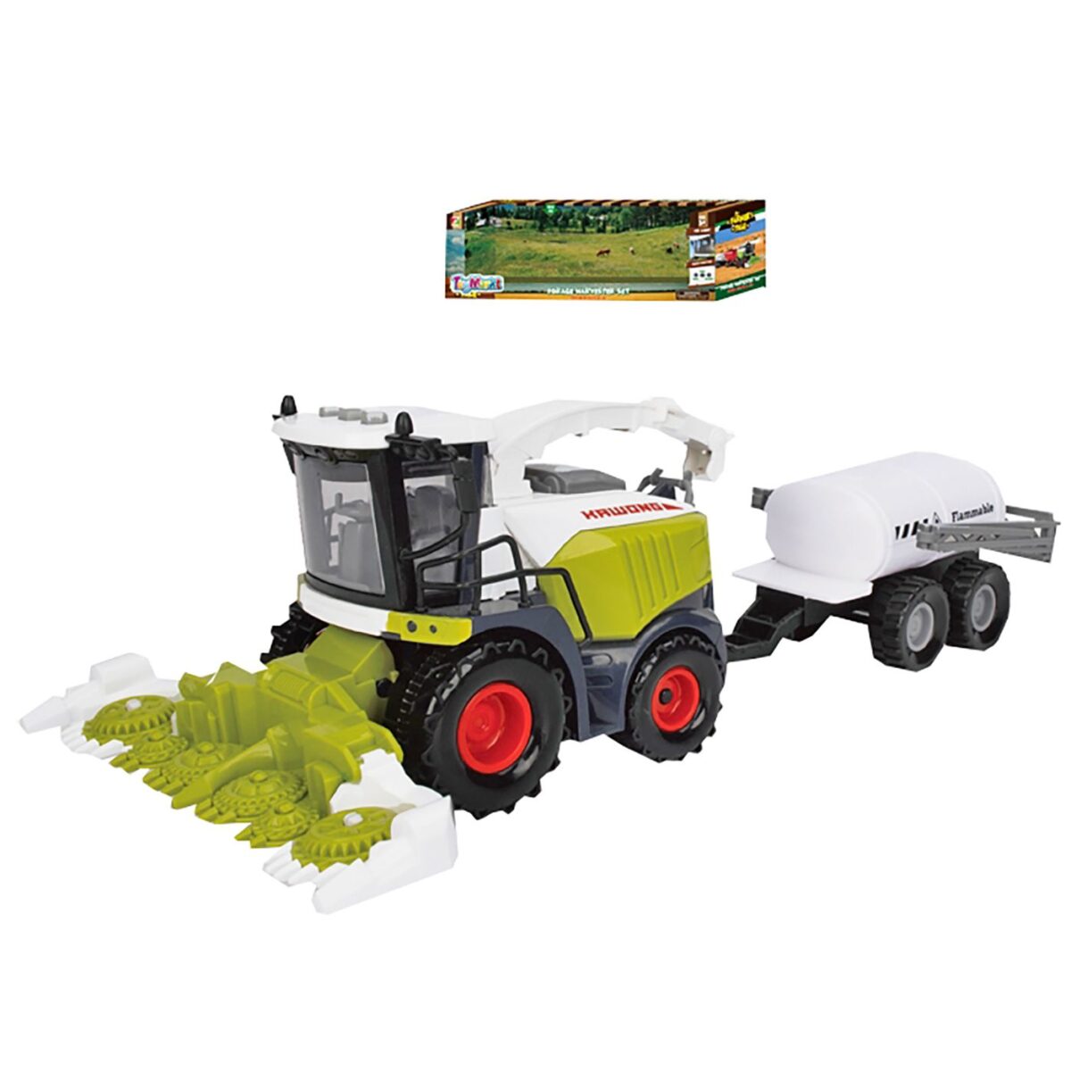 ΓΕΩΡΓΙΚΟ ΜΗΧΑΝΗΜΑ FRICTION ΜΕ ΗΧΟΥΣ & ΥΔΡΟΦΟΡΑ 40x14x13cm ToyMarkt 902232-ΤΕΜ(1) - Image 1