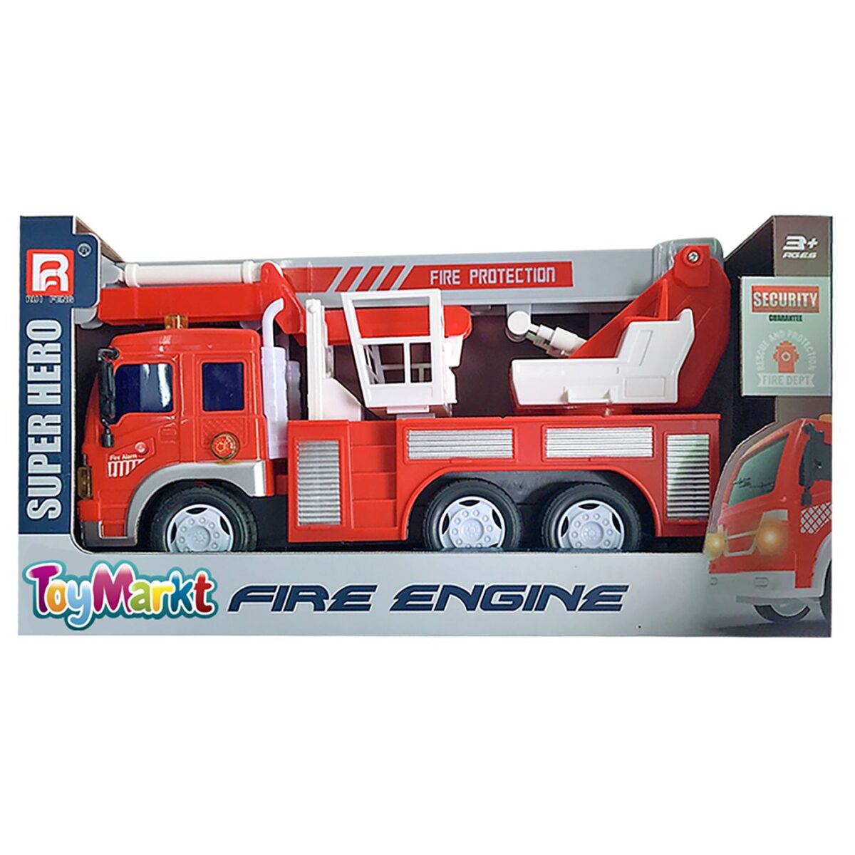 Πυροσβεστική Friction με φως & Ήχους 28x15x9cm ToyMarkt 902237-ΤΕΜ(1) - Image 1