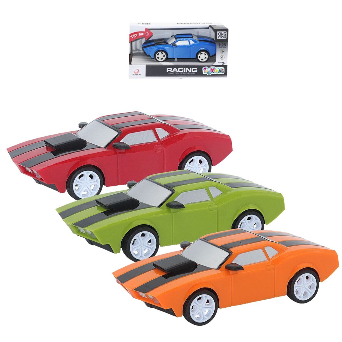 Αυτοκίνητο racing friction με φως + ήχο 22x11x9cm ToyMarkt 902239-ΤΕΜ(1) - Image 1