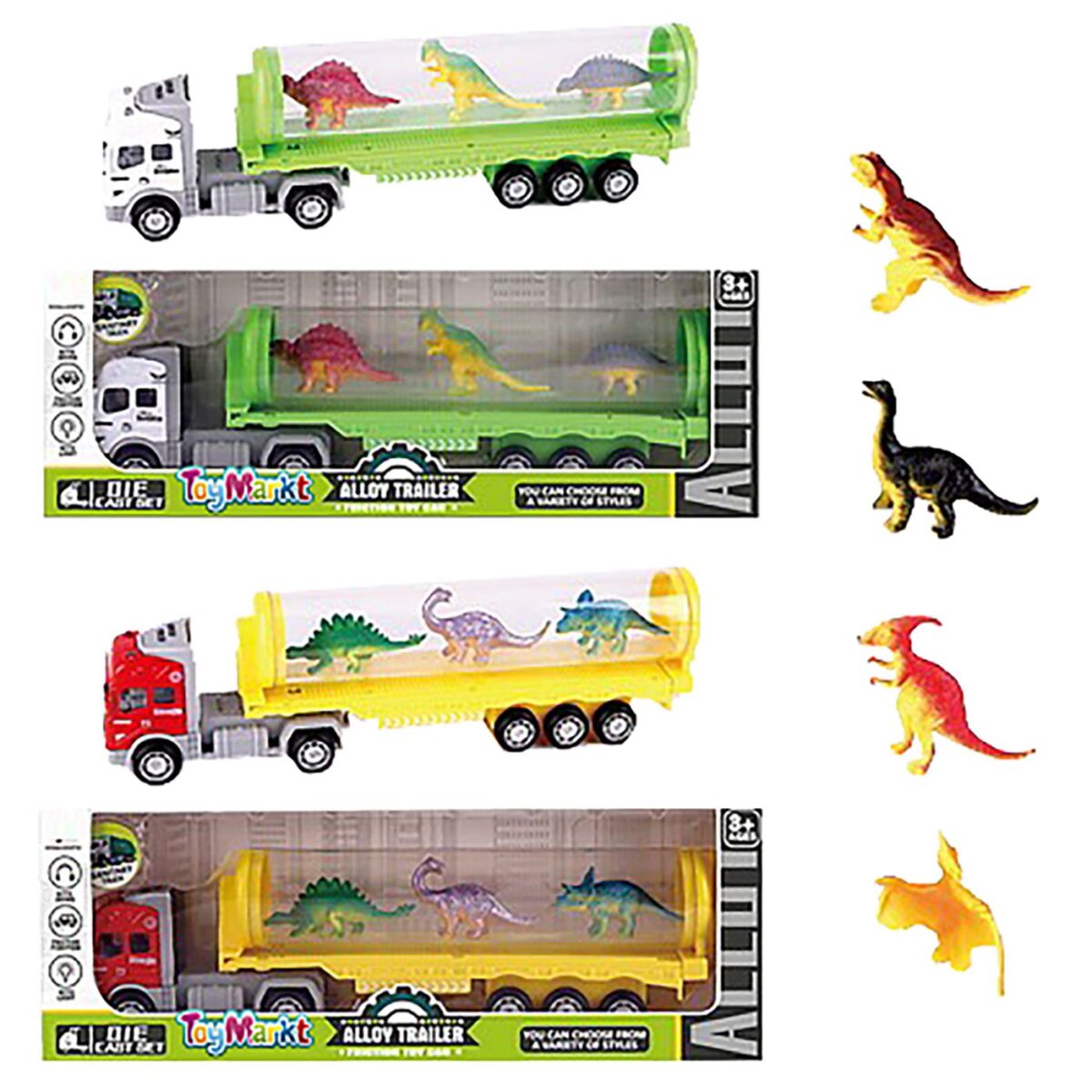 ΜΕΤΑΛΛΙΚΗ ΝΤΑΛΙΚΑ FRICTION & ΔΕΙΝΟΣΑΥΡΟΙ 30x11x5cm ToyMarkt 902270-ΤΕΜ(1) - Image 1