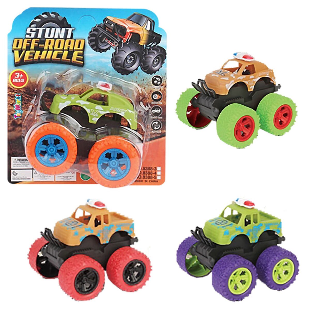 OXHMA 8cm FRICTION STUNT OFF ROAD ΣΕ ΜΠΛΙΣΤΕΡ 12x19x8cm ToyMarkt 902291-ΤΕΜ(1) - Image 1